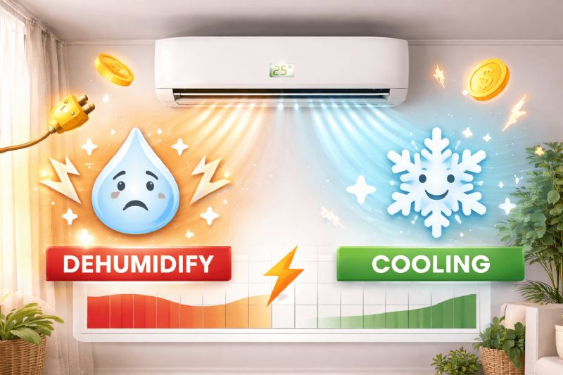 冷氣除濕比製冷更耗電嗎？功能差異與使用時機全解析